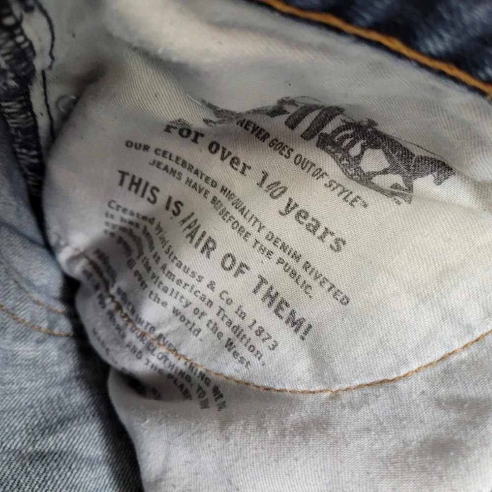 Levi's‎ 550 Relaxed Fit Tapered Leg Blue Denim Jeans Mens Actual Sz 43x32
